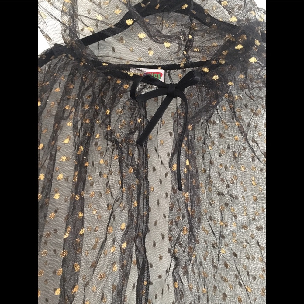 Halloween Glitter Cape Costume